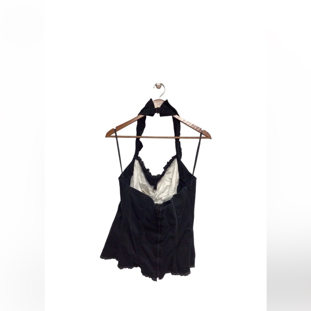 TRIPP nyc black corset halter vintage Y2K 2x
